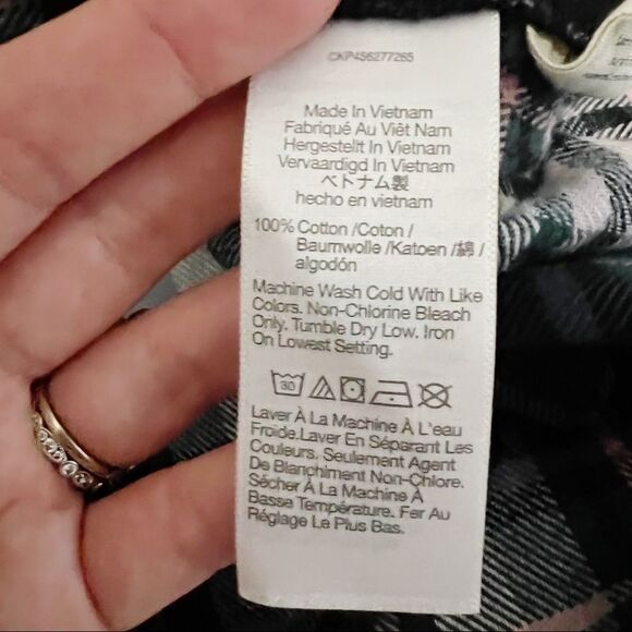 Madewell Flannel Sunday Shirt in Cronston Plaid Sz XS button down - Picture 10 of 11